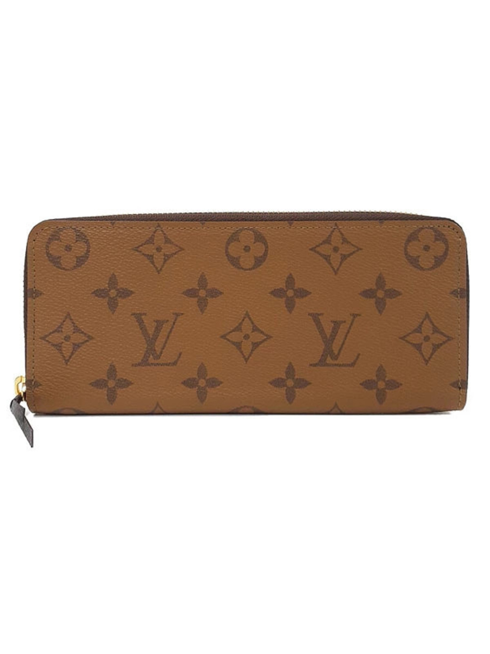 Louis Vuitton Monogram Reverse Portefeuille Clemence Round Zipper Long Wallet